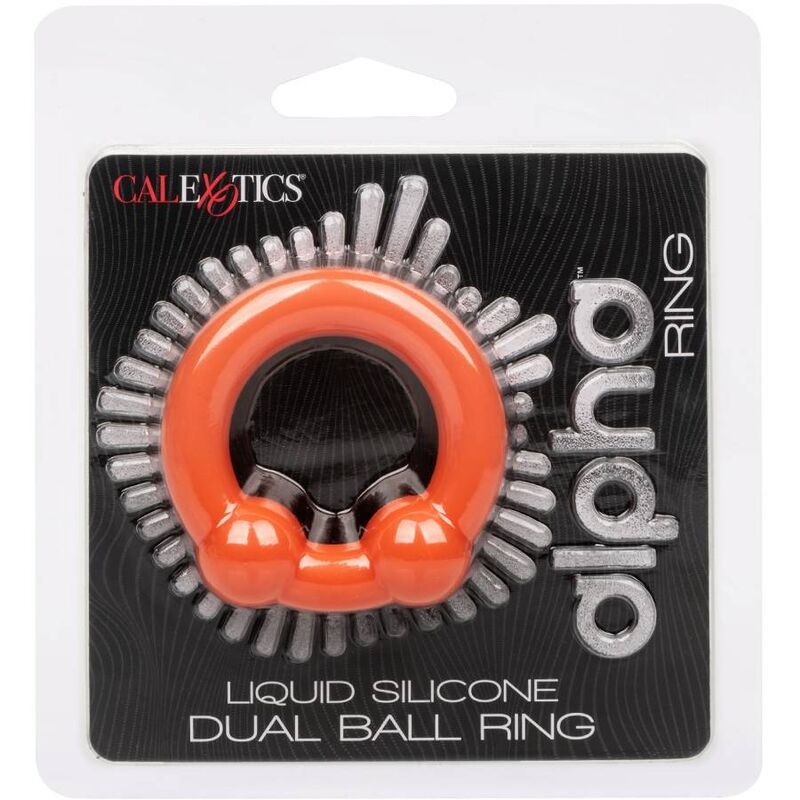 CALEXOTICS - ALPHA DOUBLE BEAD RING ORANGE