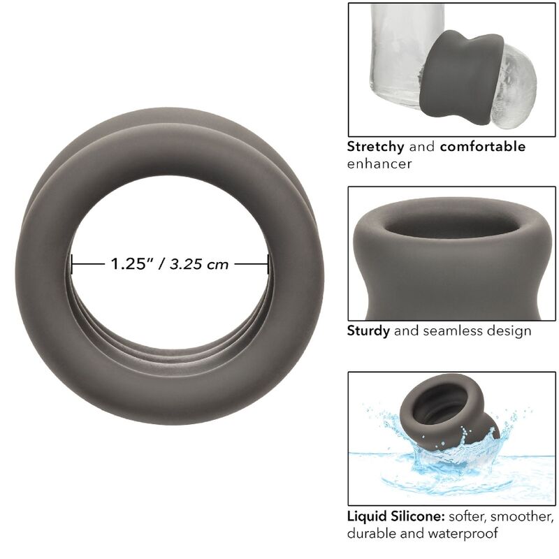 CALEXOTICS - ALPHA SCROTUM STRETCHER BLACK