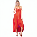 CHILIROSE - CR 3716 RED LONG BABYDOLL S/M