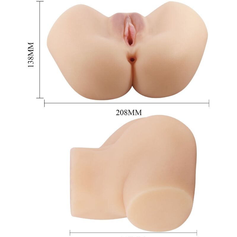 CRAZY BULL - HAILEY REALISTIC VAGINAL AND ANAL VIBRATOR