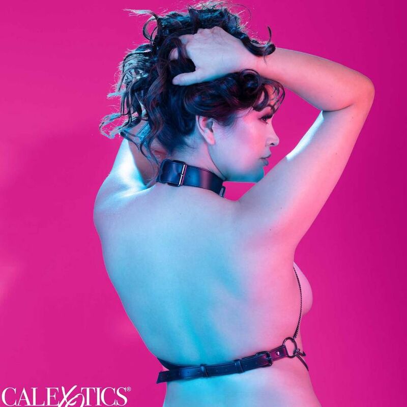 CALEXOTICS - EUPHORIA MULTI-CHAIN HARNESS COLLAR PLUS SIZE
