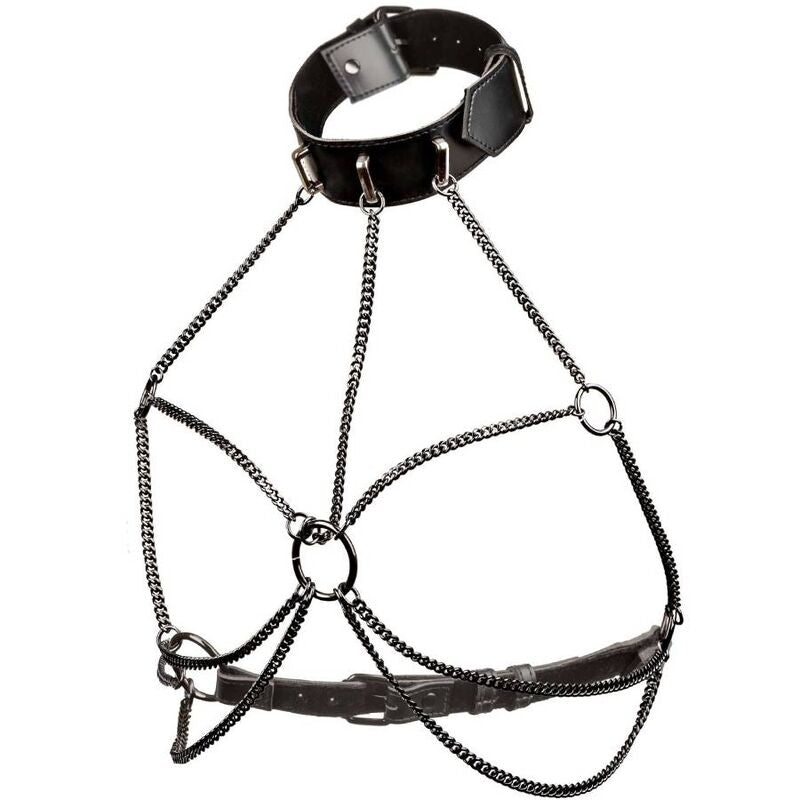 CALEXOTICS - EUPHORIA MULTI-CHAIN HARNESS COLLAR PLUS SIZE