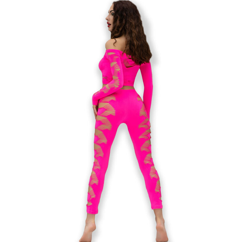 CHILIROSE - CR 4632 FUCHSIA TOP & PANTS S/L
