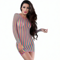CHILIROSE - DRESS CR 4334 MULTICOLOUR S/M