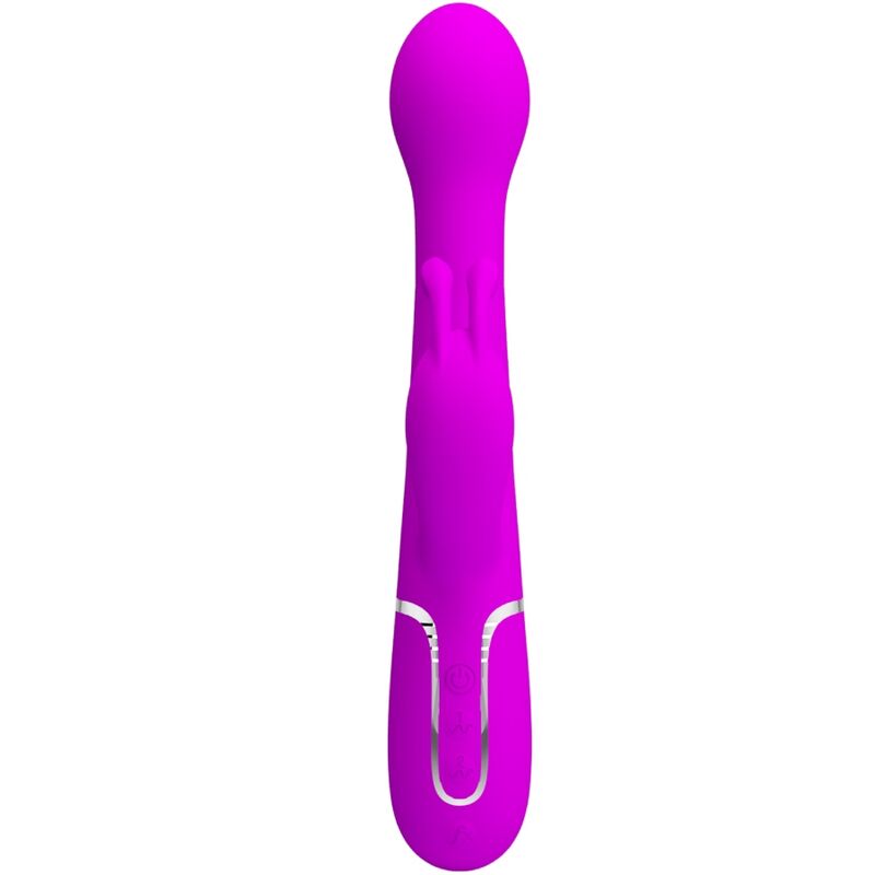 PRETTY LOVE - DEJON RABBIT 3-IN-1 MULTIFUNCTION VIBRATOR PURPLE