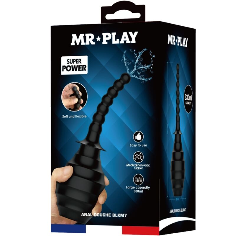 MR PLAY - POWERFUL REMOTE CONTROL BLACK ANAL PLUG VIBRATOR