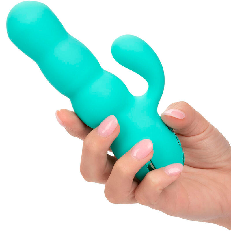 CALEXOTICS - DEL MAR DIVA RABBIT VIBRATOR AQUA GREEN BY CALIFORNIA DREAMING