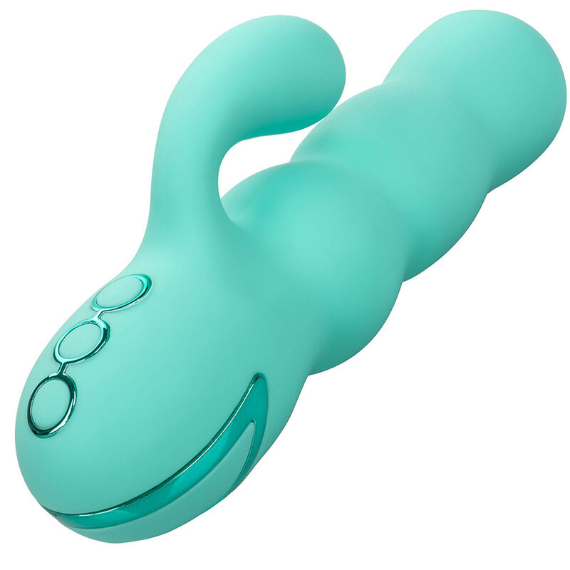 CALEXOTICS - DEL MAR DIVA RABBIT VIBRATOR AQUA GREEN BY CALIFORNIA DREAMING
