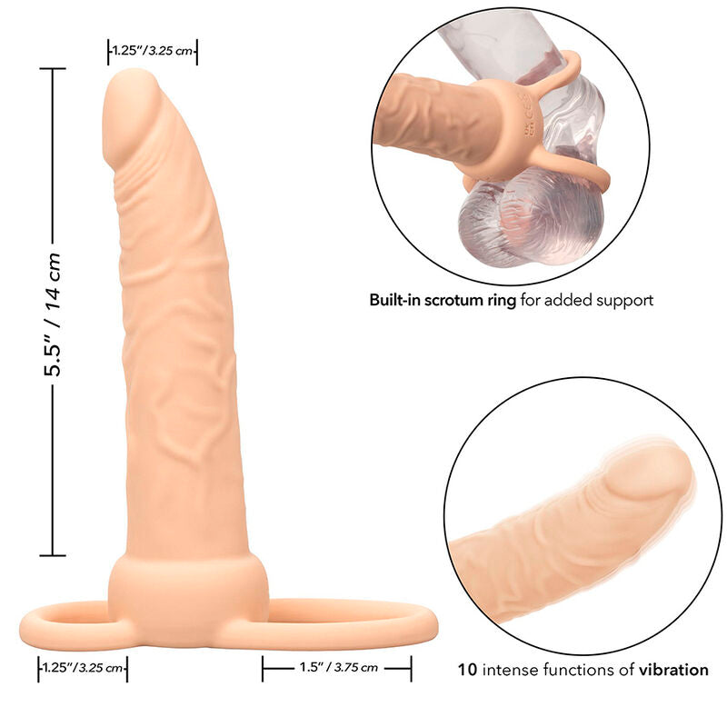 CALEXOTICS - PERFORMANCE MAXX RECHARGEABLE DOUBLE PENETRATOR FAIR SKIN