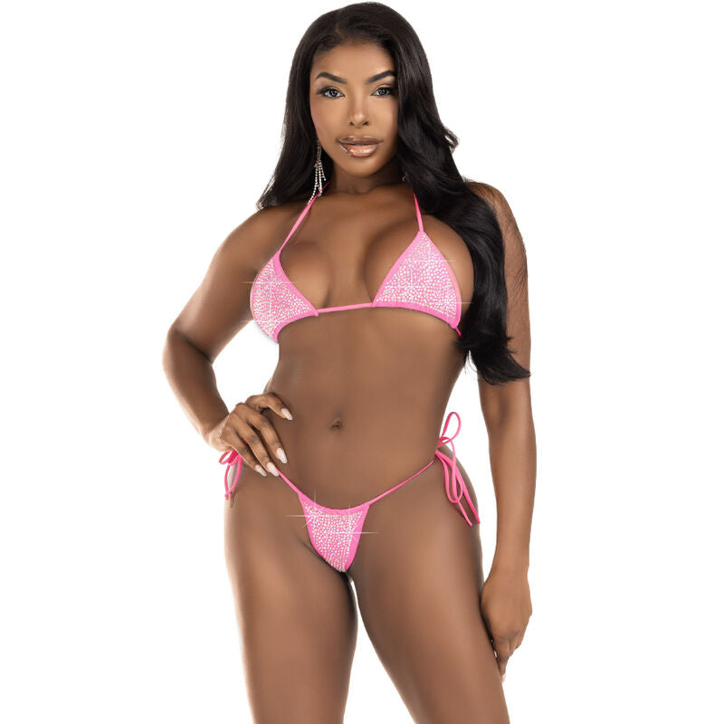 LEG AVENUE - FUCHSIA DIAMOND BIKINI