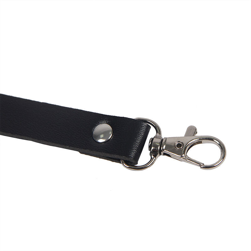 SUBBLIME - ADJUSTABLE STRAP BODY HARNESS BLACK LEATHER ONE SIZE