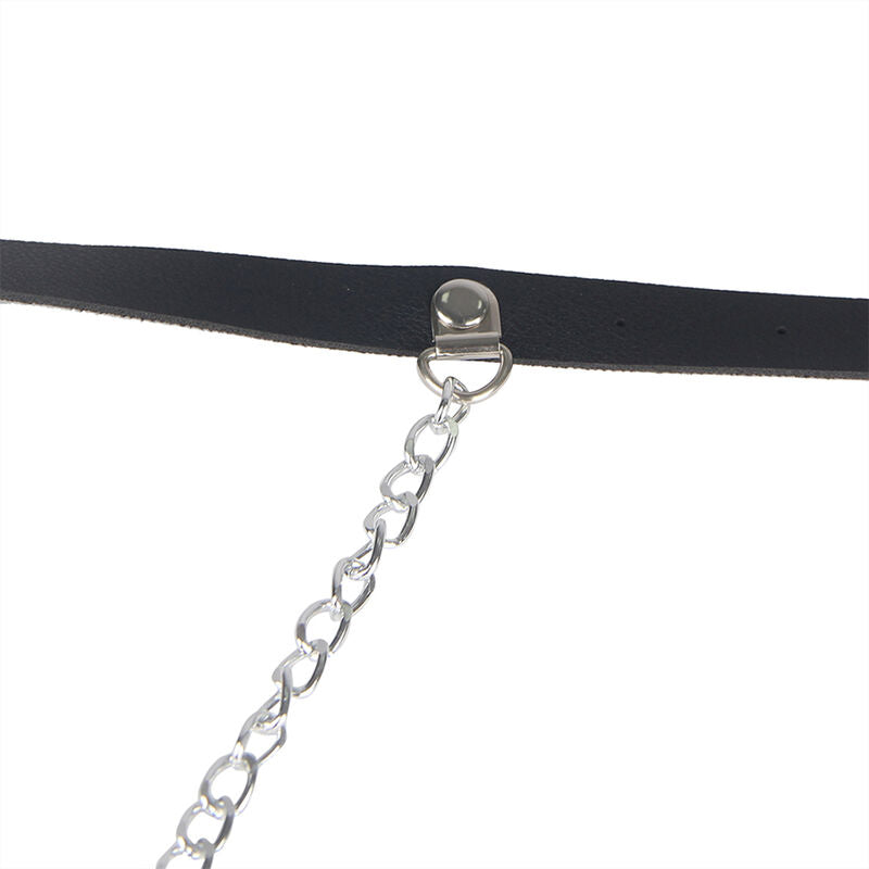 SUBBLIME - BLACK LEATHER WAIST HARNESS ONE SIZE