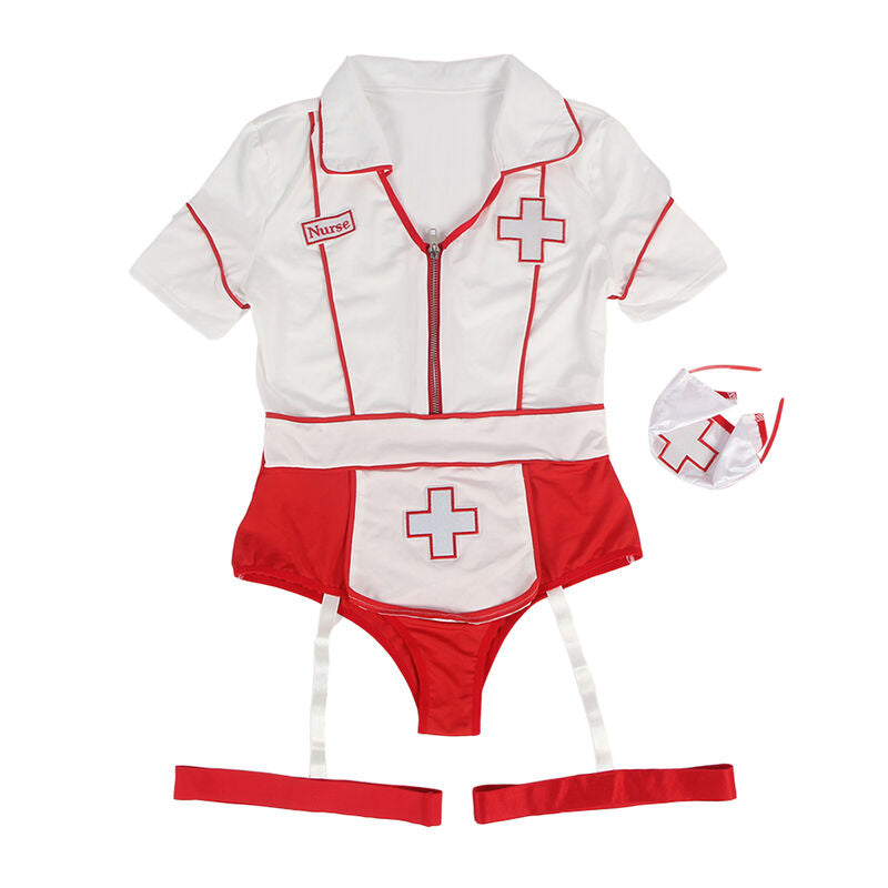 SUBBLIME - SEXY NURSE BODYSUIT COSTUME L/XL