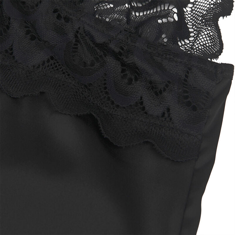 SUBBLIME - BABYDOLL WITH BLACK FLORAL PRINT BUST S/M