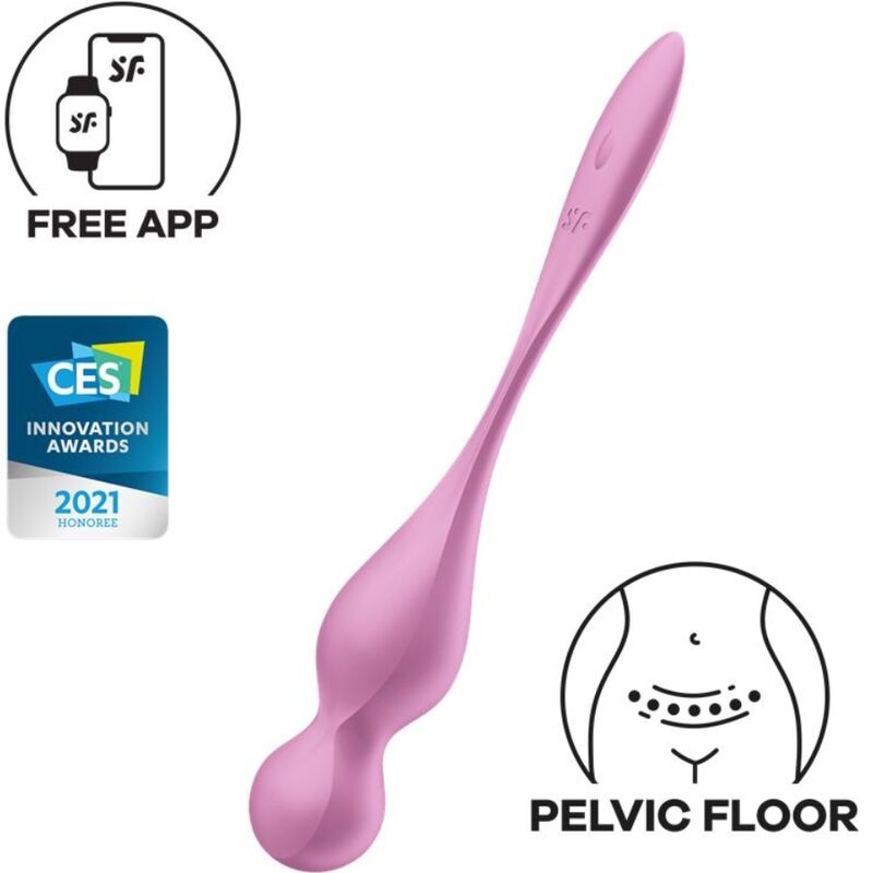 SATISFYER - KEGEL VIBRATING BALLS LOVE BIRDS PINK