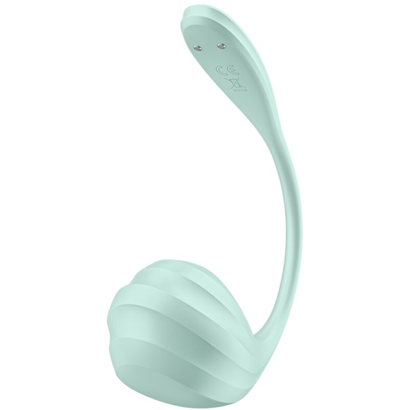 SATISFYER - FREE APP G-SPOT STIMULATOR SMOOTH PETAL AQUA GREEN