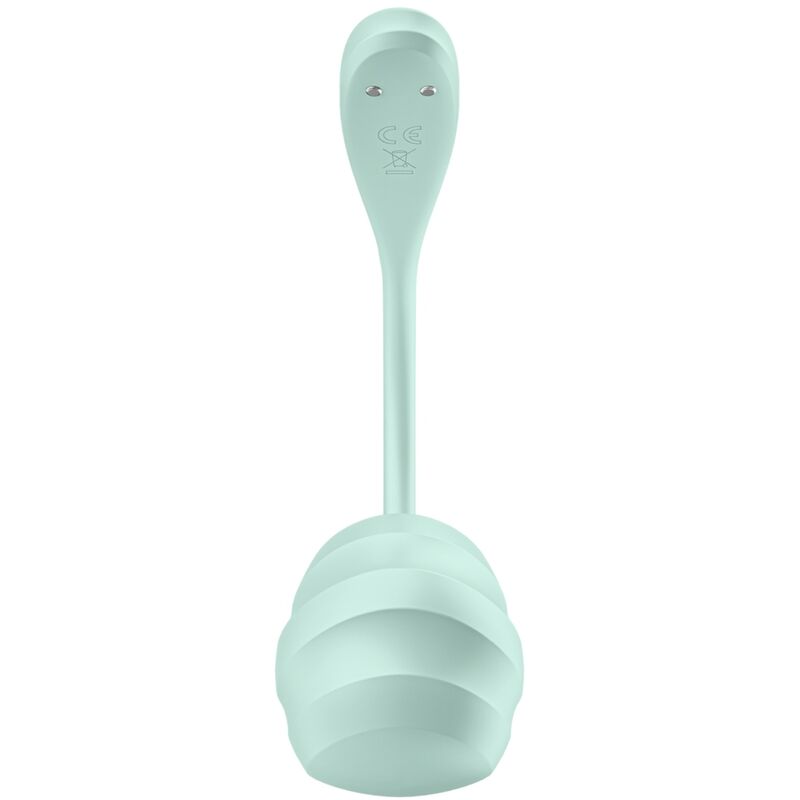 SATISFYER - FREE APP G-SPOT STIMULATOR SMOOTH PETAL AQUA GREEN