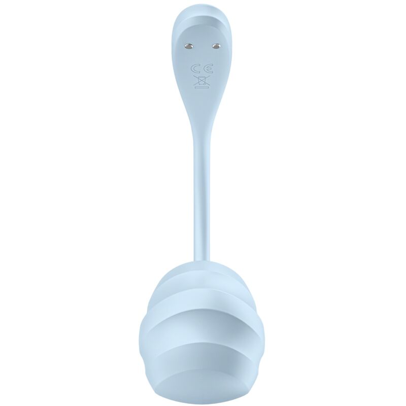 SATISFYER - FREE APP SMOOTH PETAL SKY BLUE G-SPOT STIMULATOR