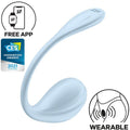 SATISFYER - FREE APP SMOOTH PETAL SKY BLUE G-SPOT STIMULATOR