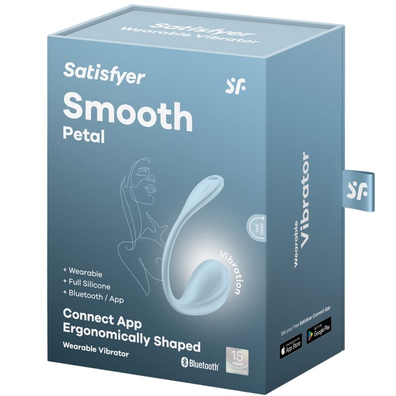 SATISFYER - FREE APP SMOOTH PETAL SKY BLUE G-SPOT STIMULATOR