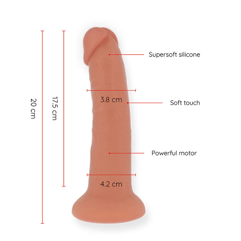 ONINDER - VIBRATOR GOD BOGOTÁ MEDIUM 9 SPEEDS NATURAL 20 CM -O- 4.2 CM - FREE APP