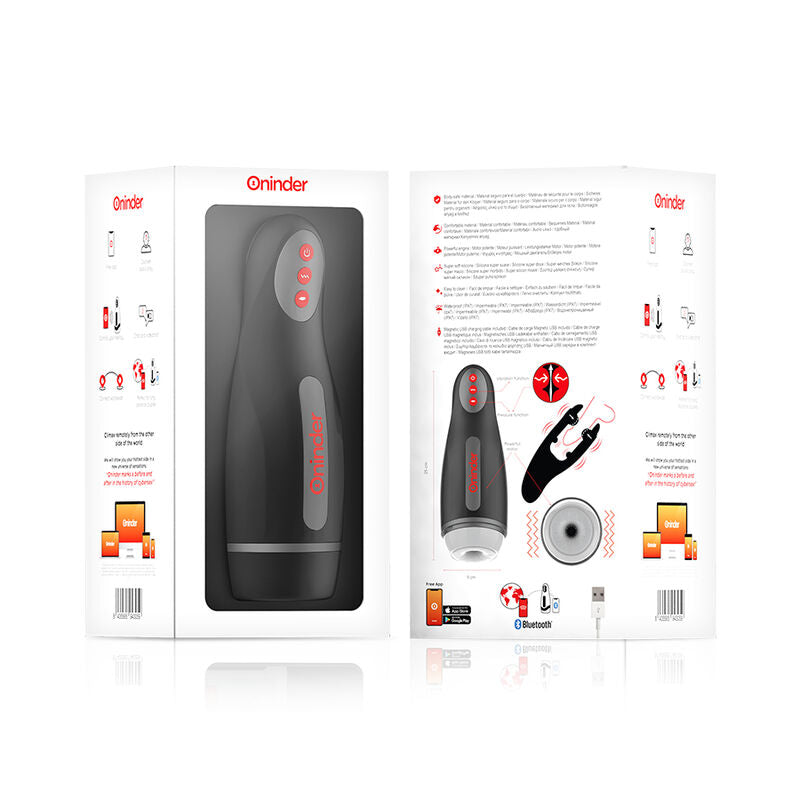 ONINDER - RECHARGEABLE MALE MASTURBATOR SEOUL 10 SPEEDS - FREE APP