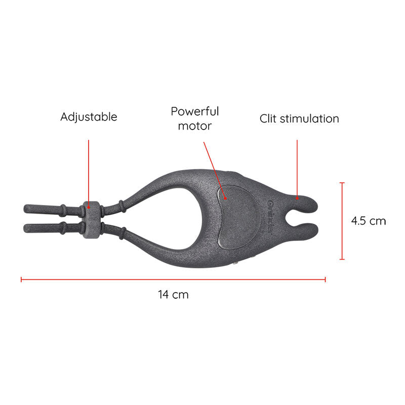 ONINDER - RECHARGEABLE ADJUSTABLE VIBRATING RING PAMPA WITH 10-SPEED CLITORAL STIMULATOR - FREE APP