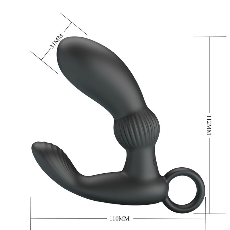 PRETTY LOVE - CAYLA ANAL MASSAGER VIBRATOR BLACK