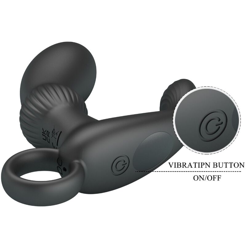 PRETTY LOVE - CAYLA ANAL MASSAGER VIBRATOR BLACK