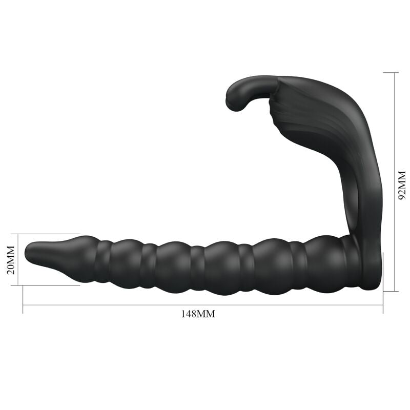 PRETTY LOVE - BLACKNEY PENIS RINGS WITH VIBRATING PLUG