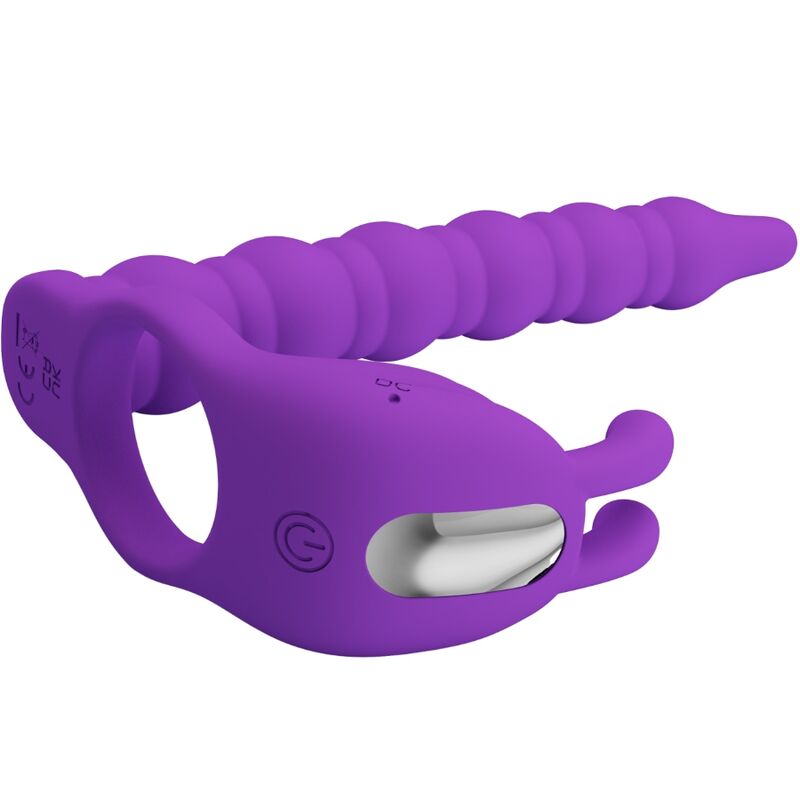 PRETTY LOVE - BLACKNEY PENIS RINGS WITH VIBRATING PLUG