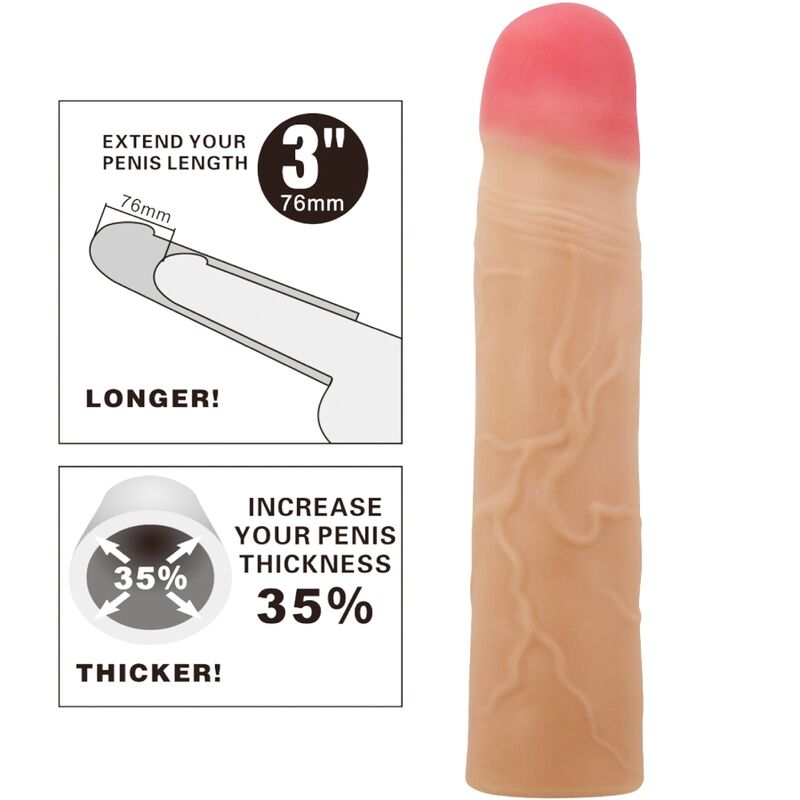PRETTY LOVE - KYLIAN STIMULATING PENIS EXTENDER SLEEVE