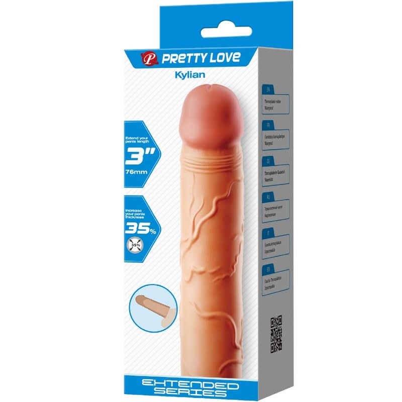 PRETTY LOVE - KYLIAN STIMULATING PENIS EXTENDER SLEEVE