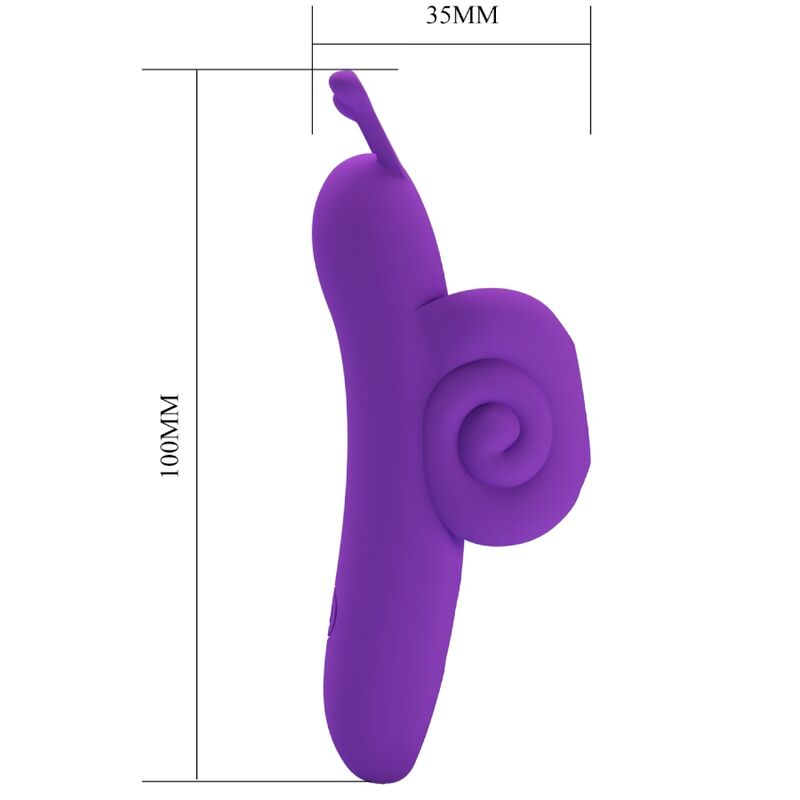 PRETTY LOVE - SNAIL POWERFUL FINGER VIBRATOR PURPLE