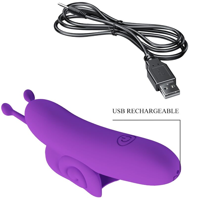 PRETTY LOVE - SNAIL POWERFUL FINGER VIBRATOR PURPLE