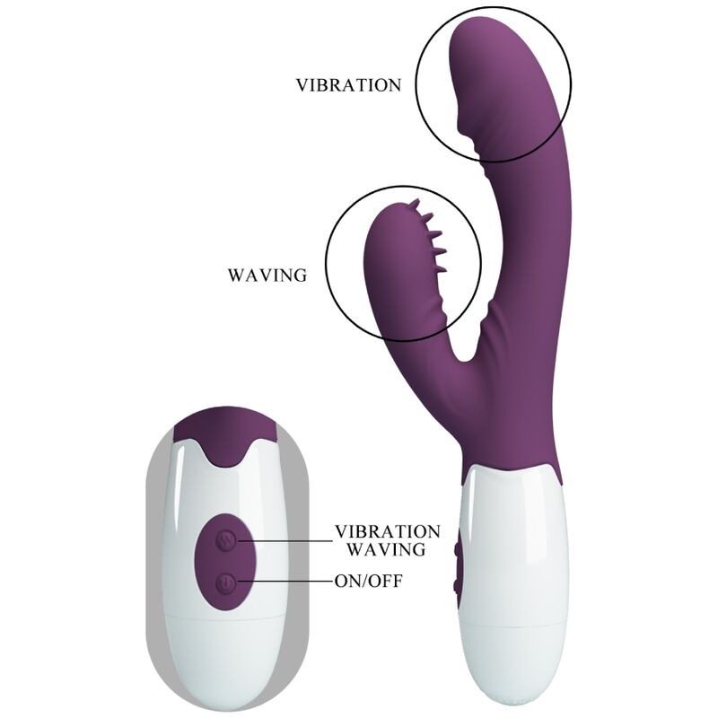 PRETTY LOVE - ANDREW VIBRATOR RABBIT & PURPLE G-SPOT STIMULATOR