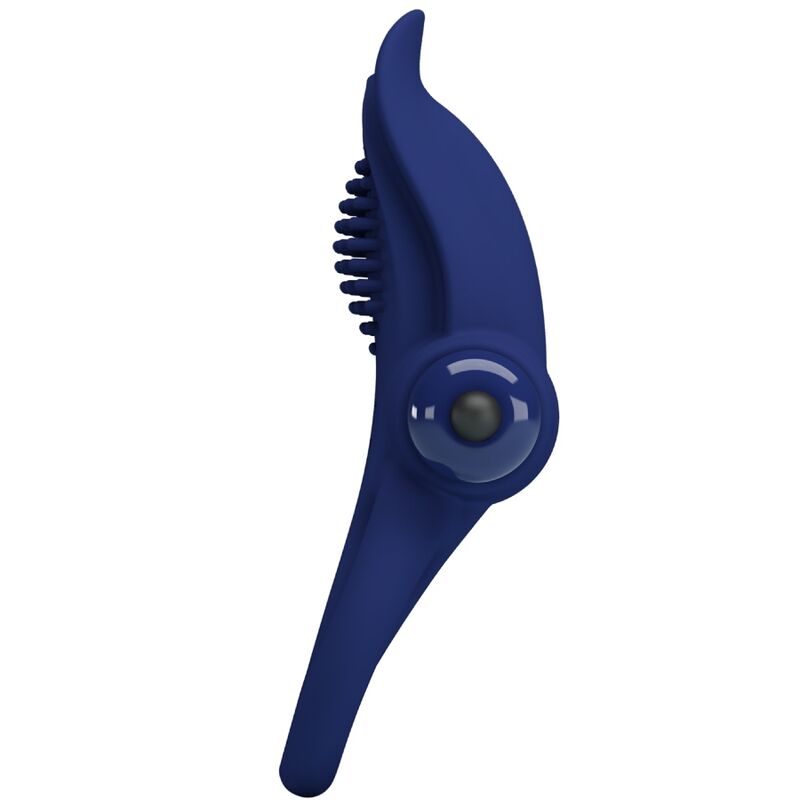 PRETTY LOVE - BRONSON DOUBLE VIBRATING COCK RING BLUE