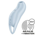 SATISFYER - POCKET PRO 1 CLITORAL STIMULATOR LIGHT BLUE