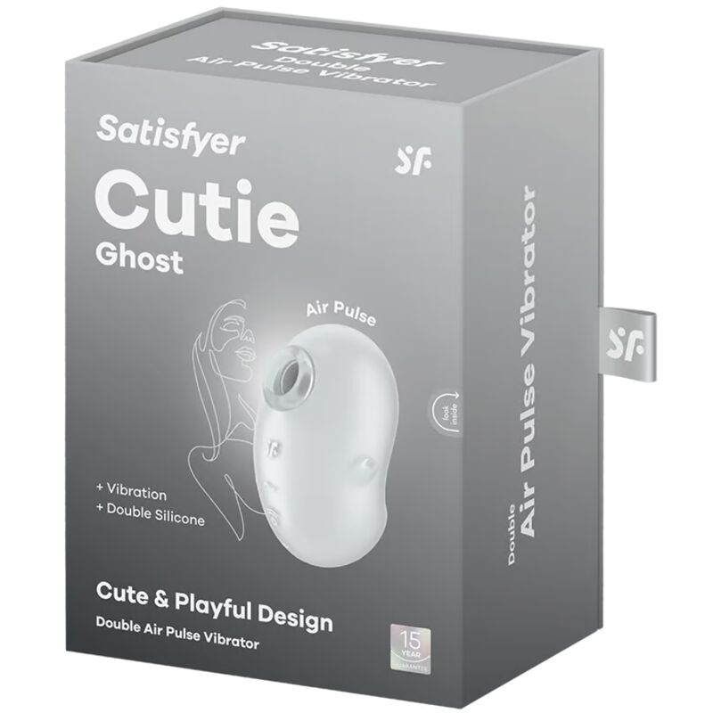 SATISFYER - CUTIE GHOST VIBRATOR STAND WHITE