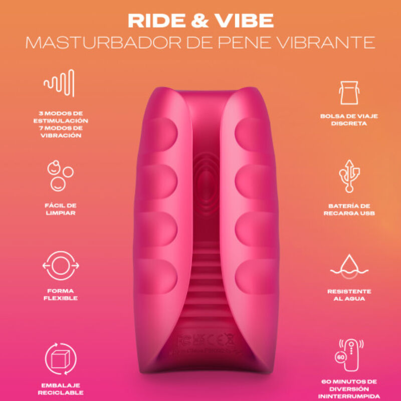 DUREX - VIBRATING MASTURBATOR TOY RIDE & VIBE