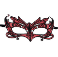QUEEN LINGERIE - RED DETAIL LACE MASK