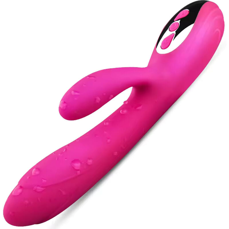 HARMONY - FLEXIBLE VIBRATOR & STIMULATOR HEAT EFFECT FUCHSIA