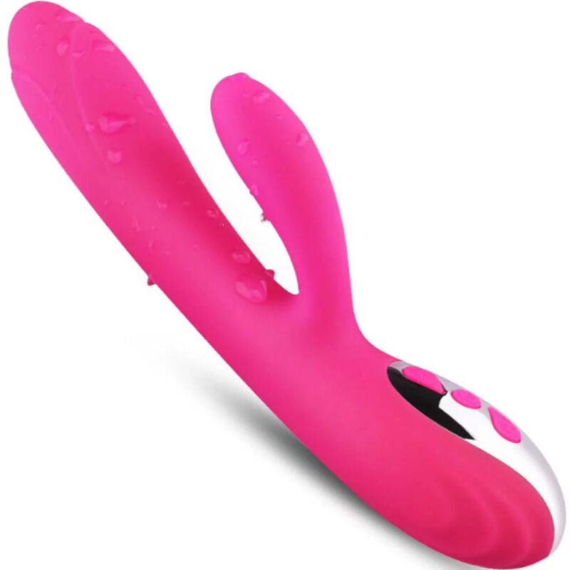 HARMONY - FLEXIBLE VIBRATOR & STIMULATOR HEAT EFFECT FUCHSIA