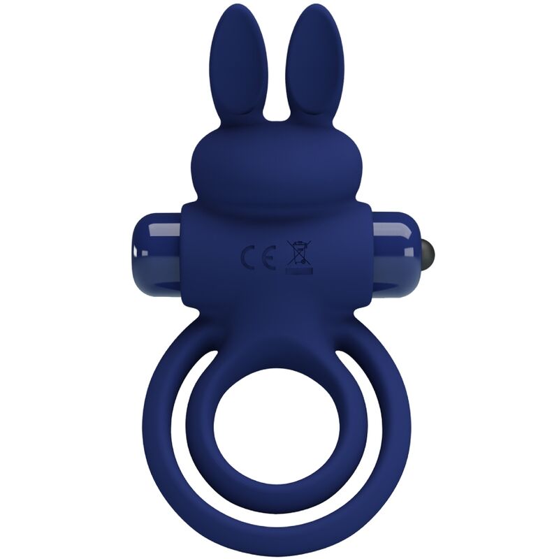 PRETTY LOVE - DAREY DOUBLE RING VIBRATING RABBIT BLUE