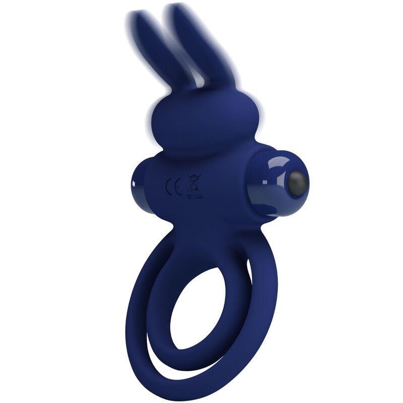 PRETTY LOVE - DAREY DOUBLE RING VIBRATING RABBIT BLUE