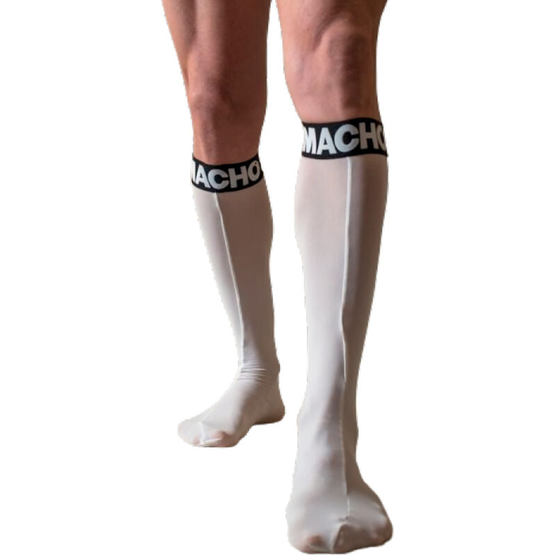 MEN - ONE SIZE WHITE THIN SOCKS