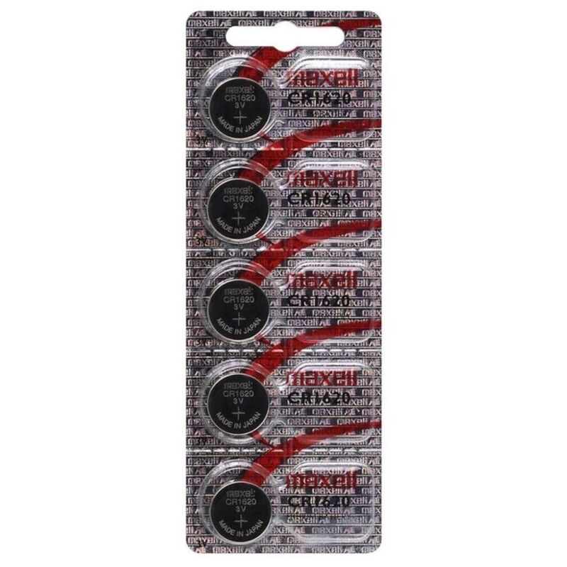 MAXELL - LITHIUM BATTERY CR1620 3V 5PCS