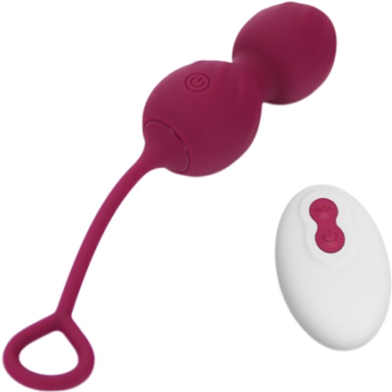 ARMONY - BLOSSOMS VAGINAL DUMBBELL REMOTE CONTROL VIBRATOR 10 VIBRATION MODES DARK RED