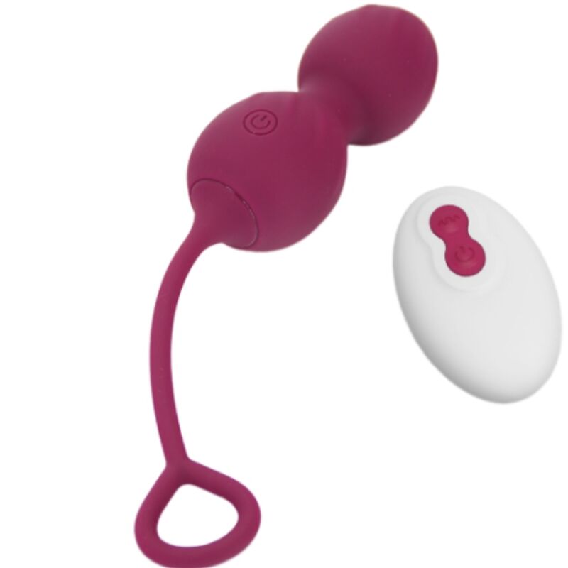 ARMONY - BLOSSOMS VAGINAL DUMBBELL REMOTE CONTROL VIBRATOR 10 VIBRATION MODES DARK RED