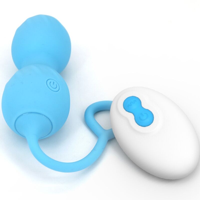 ARMONY - BLOSSOMS REMOTE CONTROL VIBRATING KEGEL WEIGHT 10 VIBRATION MODES BLUE